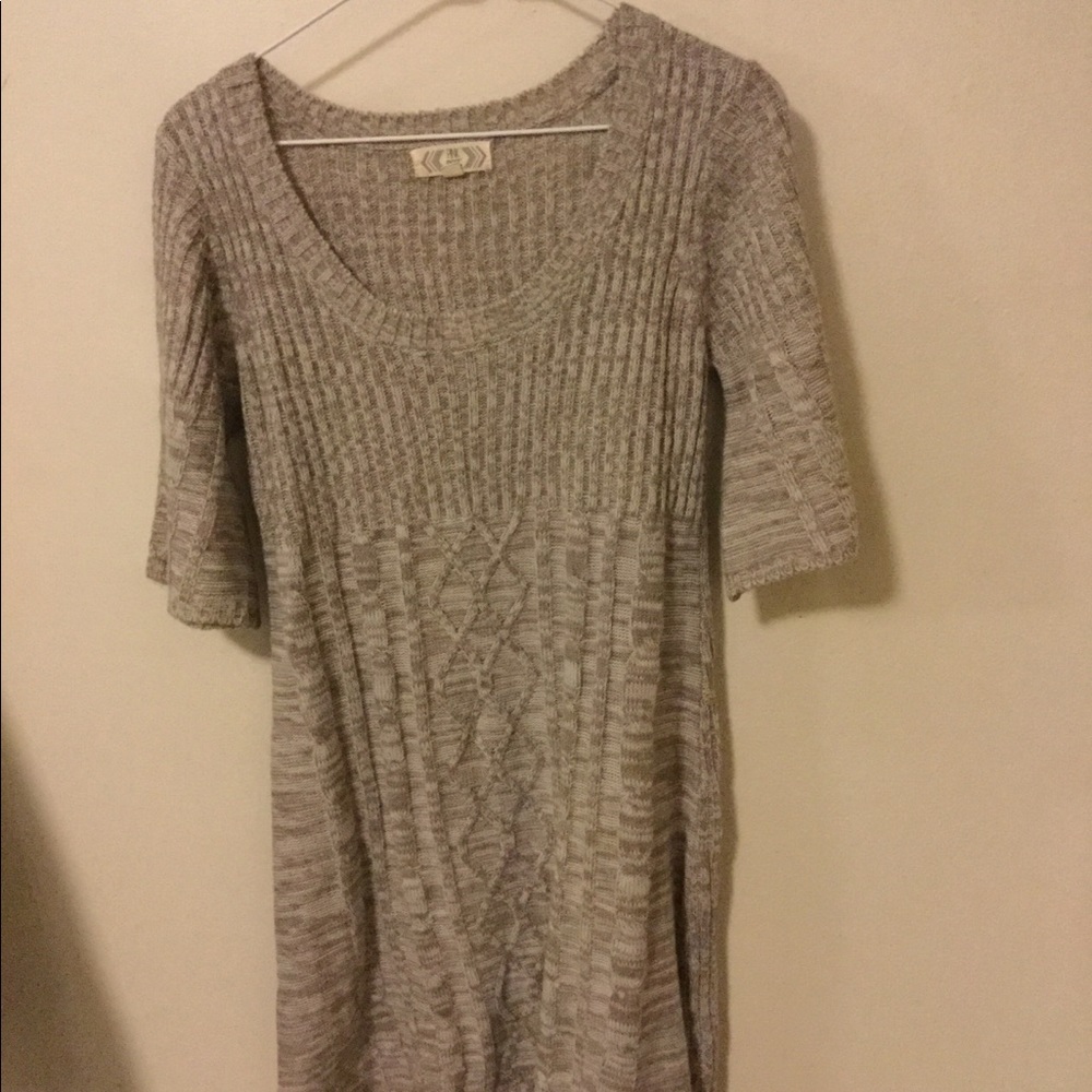 Pink Rose Sweater Dress
